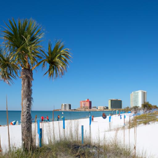 A tranquil beach in Clearwater, Florida, highlighting the importance of Allstate Insurance coverage in coastal regions.
